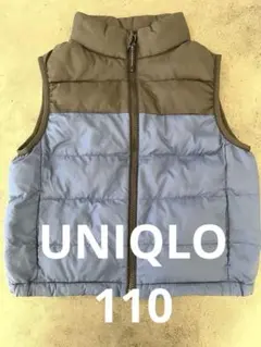 UNIQLO ユニクロキッズ　ダウンベスト青・黒