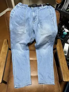 GRAMICCI ストレッチデニムルーズテーパードリッジパンツ Sサイズ
