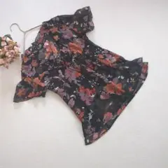 smart pink スマートピンク 花柄シフォンブラウス 40 L相当 日本製のサムネイル