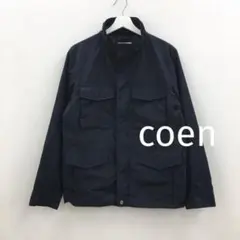 コーエン coen ジャンパー 紺 M マウンテンパーカー ダブルジップ 春のサムネイル