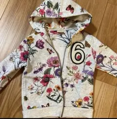 Zara Girls 花柄パーカー 110cm