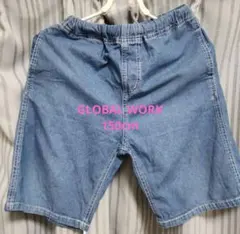 GLOBAL WORK　150cm　キッズ　デニムハーフパンツ　メルカリ便