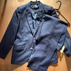 ネイビー ビジネススーツ パンツスーツ上下セット