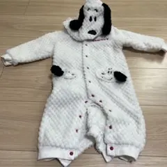 スヌーピー フリースロンパース