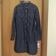 無印良品　Mサイズ　デニム シャツワンピースのサムネイル