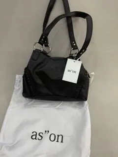ason 黒 ショルダーバッグ 保存袋付き