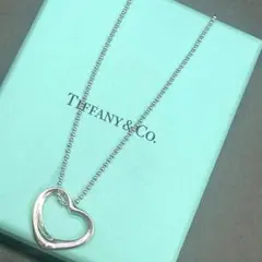 TIFFANY&Co. オープンハート チェーンネックレス 925 約50cm