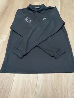 TANGRAM 長袖ポロシャツ ブラック Sサイズ