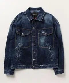 DSQUARED2 ダークブルー ノースリーブデニムジャケット48 DSQUARED2 ダークブルー ノースリーブデニムジャケット48