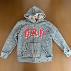 GAP 裏起毛フード付きパーカー 150 グレー　ギャップ