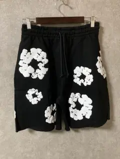 Dream Tears限定✨デニムティアーズ スウェット ハーフパンツ L 黒 中古・古着通販】Denim Tears (デニムティアーズ) ハーフパンツ