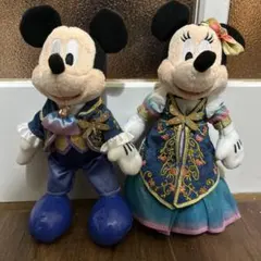 ミッキー・ミニー ぬいぐるみバッジ　ファンタジースプリングス