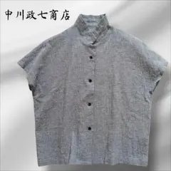 中川政七商店 綿麻ちりめんシャツ 墨色 - メルカリ