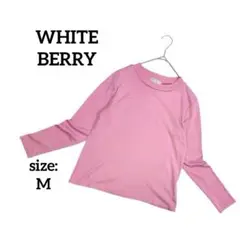 ホワイトベリー WHITE BERRY 長袖カットソー Tシャツ ロンT M