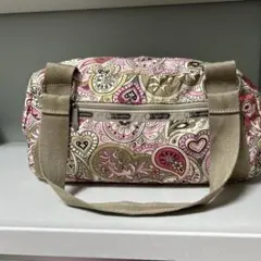 レスポートサック　スポーツ ペイズリー柄 ボストンバッグ　ピンク