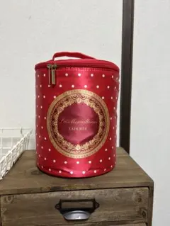 Ladurée 赤 水玉模様 円筒形 収納ケースのサムネイル
