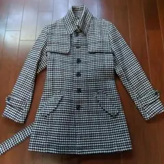 12/15迄、お値下げします。 モルガンオム　トレンチコートＳ 千鳥ウィンドペン