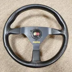 モモ ヴェローチェ レザーステアリング ホーンボタン付 92年製 当時物 正規品 即決 MOMO モモヴェローチェレーシングφ35 ホンダホーン