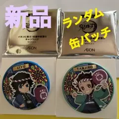 【新品】鬼滅の刃 缶バッジ AEON限定 GIYU＆TANJIROセット 非売品