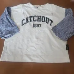ピンクラテ　 ストライプ袖 Tシャツ XSのサムネイル