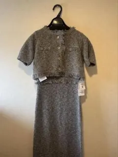 【新品】SNIDEL ツイード　ニット　ワンピース