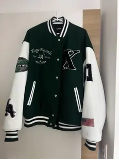 XLARGE スタジャン 緑/白