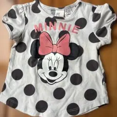 H&M ミニーマウス ドット柄 Tシャツ 4-6M
