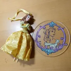 美女と野獣　ベル　オーナメント、コースター　セット
