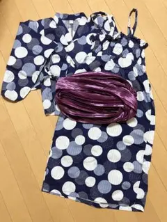 浴衣 120 セパレート ワンピース 3点セット アプレレクール