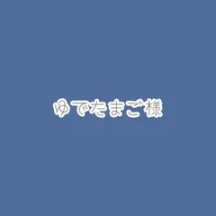 ゆでたまご様　確認ページ