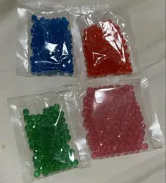 アクアビーズ キラキラビーズ4色