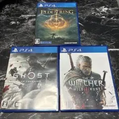 PS4 ELDEN RING&ウィッチャー3&ゴーストオブツシマまとめ売り