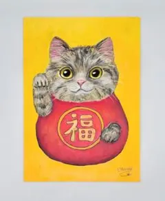 エコネコ 絵子猫 ECONECO キャンパス アート 絵 絵画 シェル 貝殻