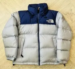 THE NORTH FACE ダウン　グレー/ネイビー　NDW92335 ヌプシ