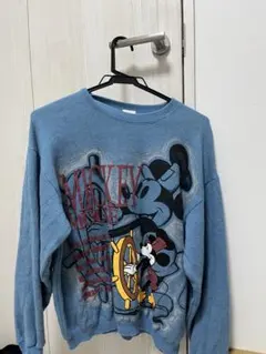ミッキーマウス トレーナー ブルー
