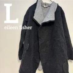 327 eileen fisher カーディガン 厚手 チェスターコート Lのサムネイル