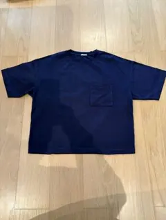 GU ネイビー ポケット付き Tシャツ Mサイズ