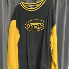 り*ん様 XLARGE ブラック/イエロー トレーナー Lサイズ