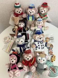 ダッフィー、シェリーメイ、ジェラトーニぬいぐるみバッチ　おまけ有　期間限定値引き