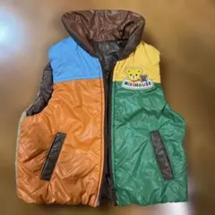 MIKIHOUSE マルチカラー ダウンベスト　リバーシブル