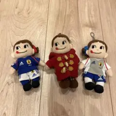 日本代表サッカー選手ぬいぐるみ4体セット　不二家ペコちゃんポコちゃん 2025年最新】ペコちゃん 日本代表の人気アイテム - メルカリ