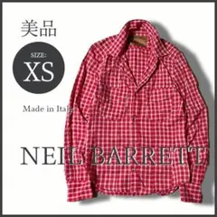 NEIL BARRETT ニールバレット 赤チェック ウェスタンシャツ 美品