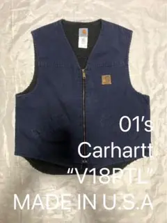 Carhartt カーハート　ダック　ベスト　ネイビー　90s 青　ブルー 2025年最新】カーハート ダックベスト ネイビーの人気アイテム
