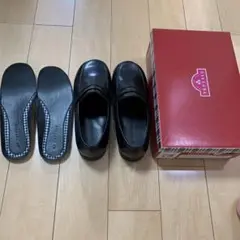TVコインローファー　ブラック　22.0cm