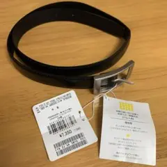 J.PRESSブラックレザーベルト 調整可能