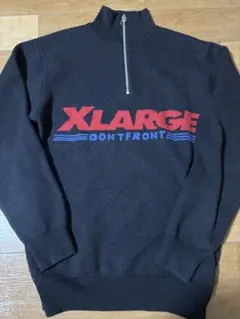 XLARGE ブラック ジップアップ トレーナー M