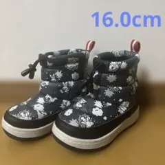 ポケモン ピカチュウ スノーブーツ 長靴 キャラクター 白黒 16cm