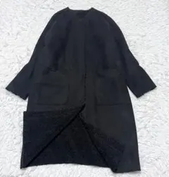 DESIGNWORKS リバーシブル フェイクムートン×ボア ロングコート