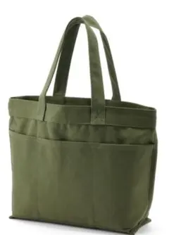 無印　オリーブグリーン キャンバストートバッグ