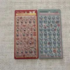 サンリオ正規品 ボンボンドロップシールmini ハンギョドン キティ赤